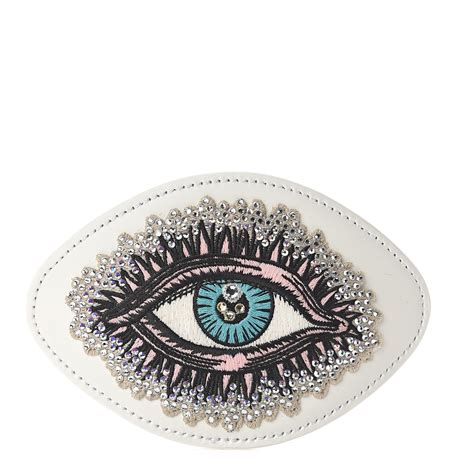 gucci eye patch|GUCCI Calfskin Embellished Ace Eye Patch White.